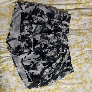 Black and White running shorts